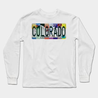 Colorado License Plates Long Sleeve T-Shirt